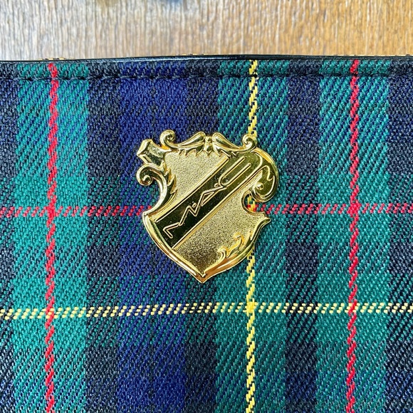 💥CLEAROUT💥NWOT MAC bag/purse patterned plaid, cosmetic, cross body - Picture 3 of 9